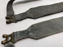 Load image into Gallery viewer, Original WW2 British Royal Air Force Blue 37 Pattern L Strap Set - The Militaria Shop
