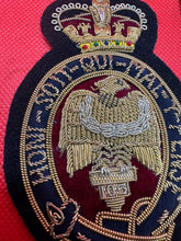 Load image into Gallery viewer, British Army Bullion Embroidered Blazer Badge - The Blues & Royals - The Militaria Shop