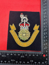 Lade das Bild in den Galerie-Viewer, British Army Bullion Embroidered Blazer Badge - The Loyal Regiment - Kings Crown - The Militaria Shop