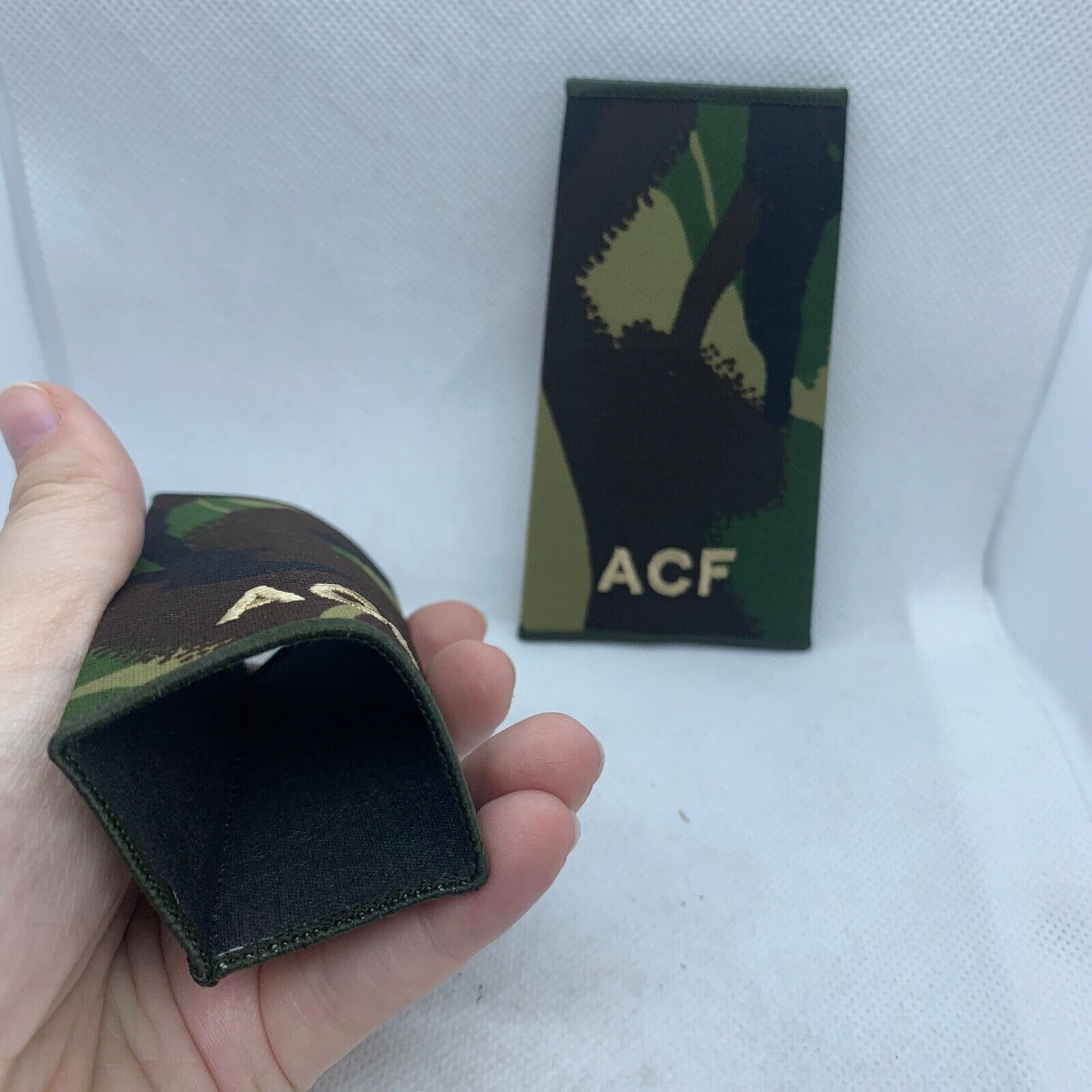 Cadet ACF DPM Rank Slides / Epaulette Pair Genuine British Army - NEW - The Militaria Shop