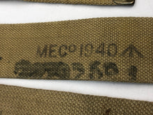 Load image into Gallery viewer, Original WW2 British Army 37 Pattern L Straps Pair - Wartime Dated - The Militaria Shop