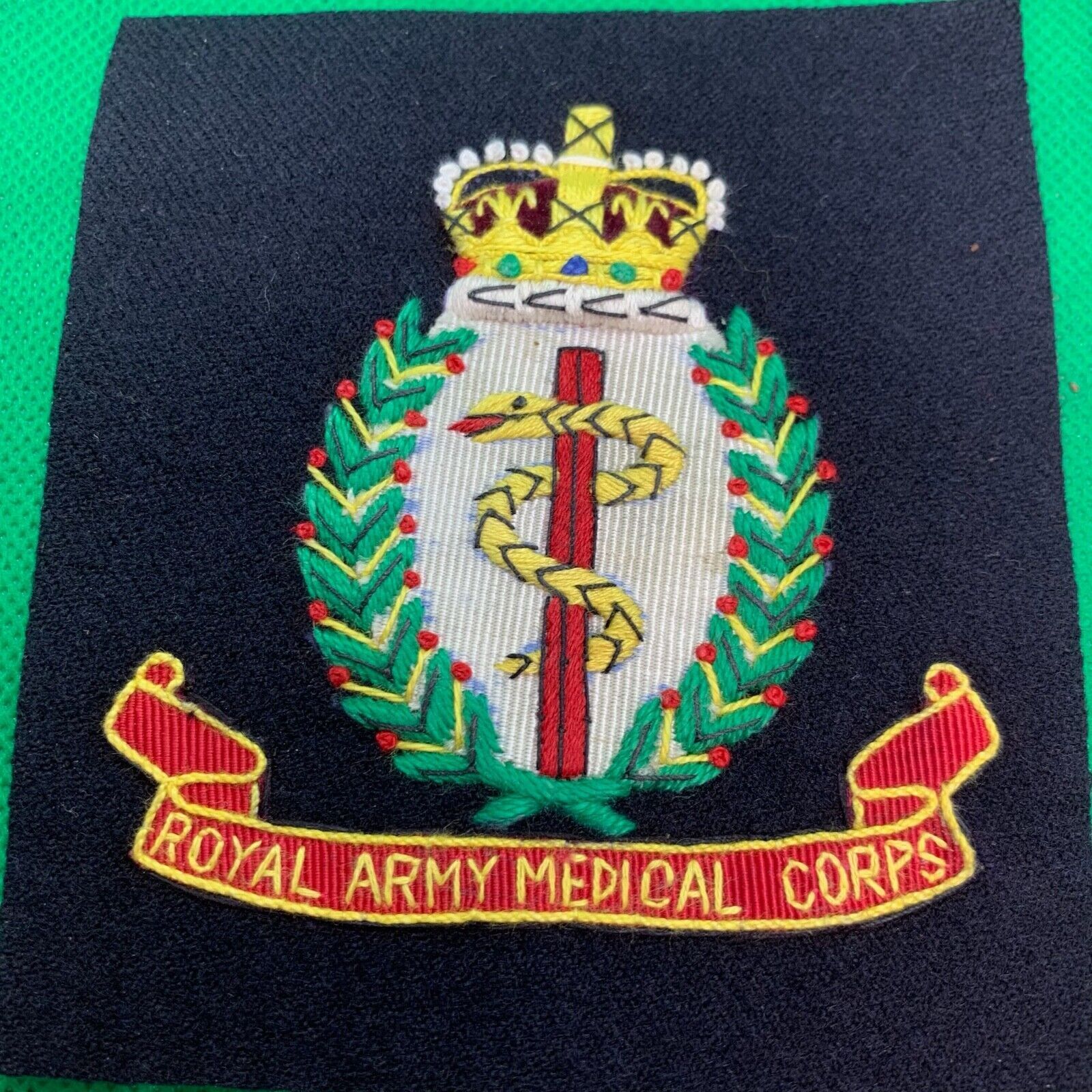 British Army Royal Army Medical Corps Embroidered Blazer Badge - The Militaria Shop