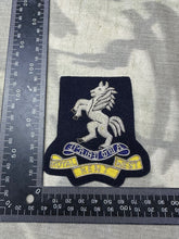 Load image into Gallery viewer, British Army Bullion Embroidered Blazer Badge - Royal West Kent Regiment - The Militaria Shop