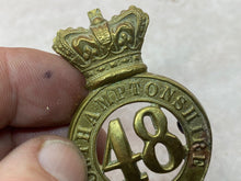 Load image into Gallery viewer, British Army Victorian Era 48th Northamptonshire Regiment Helmet/Glengarry Badge - The Militaria Shop