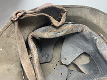 Load image into Gallery viewer, Original WW2 French Army M1926 Adrian Helmet - Divisional Markings - The Militaria Shop