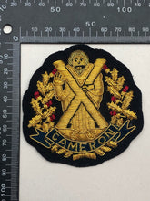 Lade das Bild in den Galerie-Viewer, British Army Bullion Embroidered Blazer Badge - Cameron Highlanders - The Militaria Shop