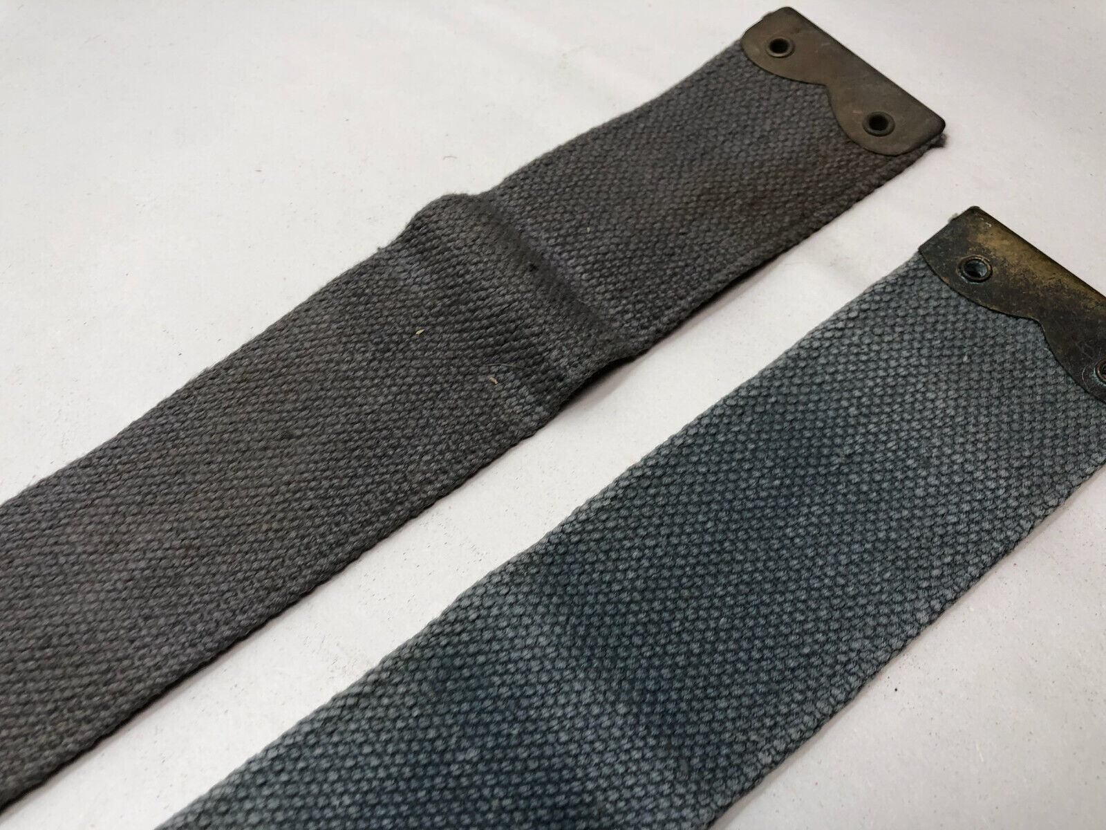Original WW2 British Royal Air Force Blue 37 Pattern L Strap Set - The Militaria Shop