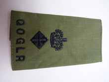 Charger l'image dans la galerie, QOGLR OD Green Rank Slides / Epaulette Pair Genuine British Army - NEW - The Militaria Shop