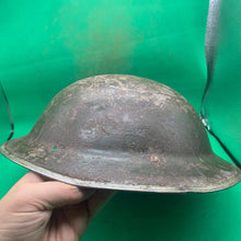 Load image into Gallery viewer, Original WW2 South African Army Mk2 Brodie Helmet - British Style Combat Helmet - The Militaria Shop