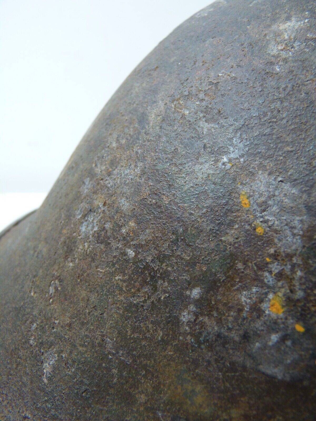 Original WW2 British / Canadian Army Mk3 High Rivet Turtle Army Combat Helmet - The Militaria Shop