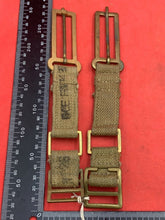 Load image into Gallery viewer, Original WW2 British Army 37 Pattern Brace Adaptor Pair - The Militaria Shop