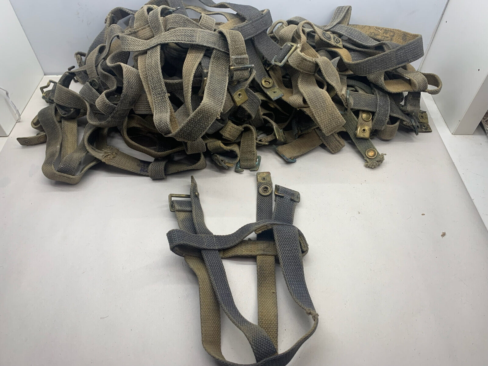 Genuine British Army / RAF Water Bottle Webbing Carrier / Harness - Scuffed - The Militaria Shop