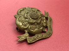 Load image into Gallery viewer, Original WW2 British Army Cap Badge - Lancashire Hussars - The Militaria Shop