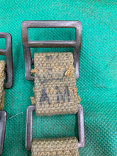 Charger l'image dans la galerie, Original WW2 British Army 37 Pattern Brace Adaptors Pair - 1941 Dated - The Militaria Shop