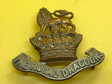 Load image into Gallery viewer, Original British Army Victorian The Royal Dragoons Cap Badge - The Militaria Shop
