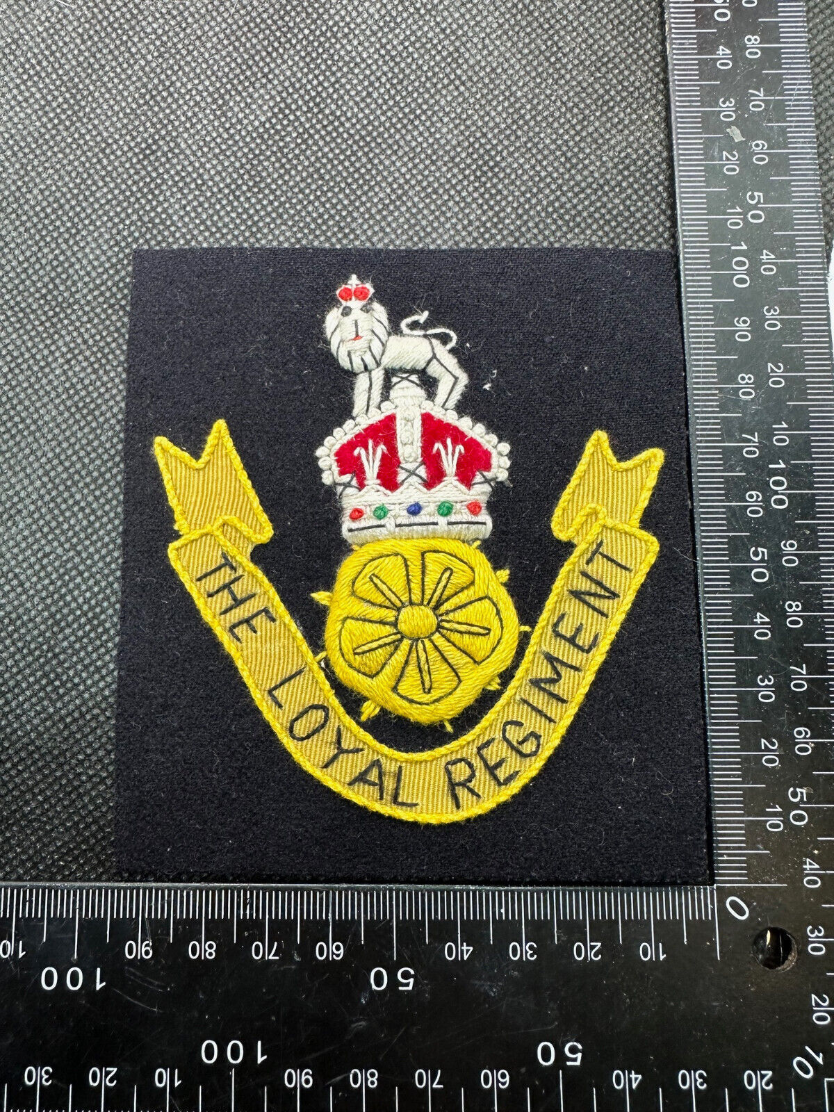 British Army Embroidered Blazer Badge - The Loyal Regiment - The Militaria Shop