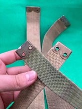 Load image into Gallery viewer, Original WW2 Pattern British Army L Straps Pair - 37 Pattern Webbing Haversack - The Militaria Shop
