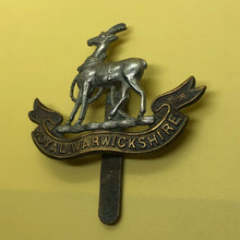 Load image into Gallery viewer, Original WW2 British Army Cap Badge - Royal Warwickshire - The Militaria Shop
