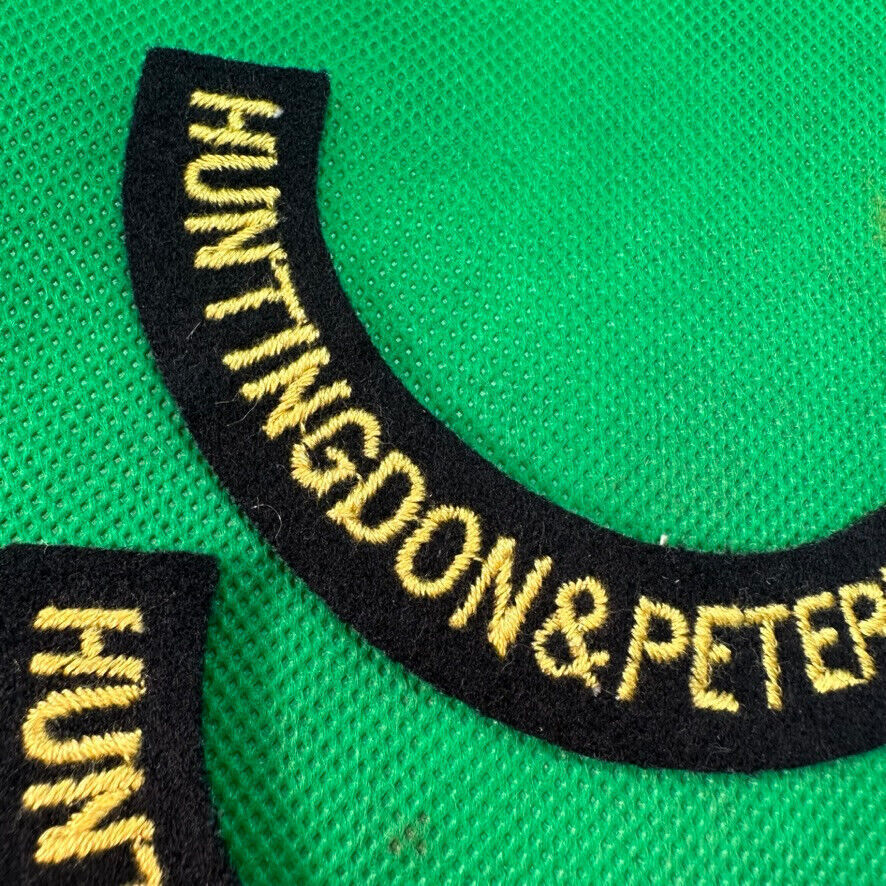 Original WW2 British Home Front Civil Defence Huntingdon & Peter Shoulder Ti - The Militaria Shop
