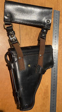 Charger l'image dans la galerie, Soviet Russian Navy Officer Makarov PM Holster, + cleaning rod in black leather - The Militaria Shop