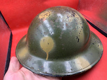 Load image into Gallery viewer, Genuine WW2 British Army Helmet - Repainted for Reenactment - The Militaria Shop