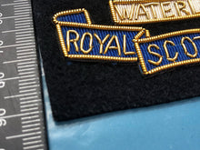 Load image into Gallery viewer, British Army Bullion Embroidered Blazer Badge - Royal Scots Greys - The Militaria Shop