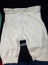 Load image into Gallery viewer, Original WW2 Britsh Army Officers Long John Underwear - New Old Stock 1944 Dated - The Militaria Shop