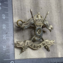 Charger l'image dans la galerie, Original WW2 British Army 9th Queen's Royal Lancers Cap Badge - The Militaria Shop