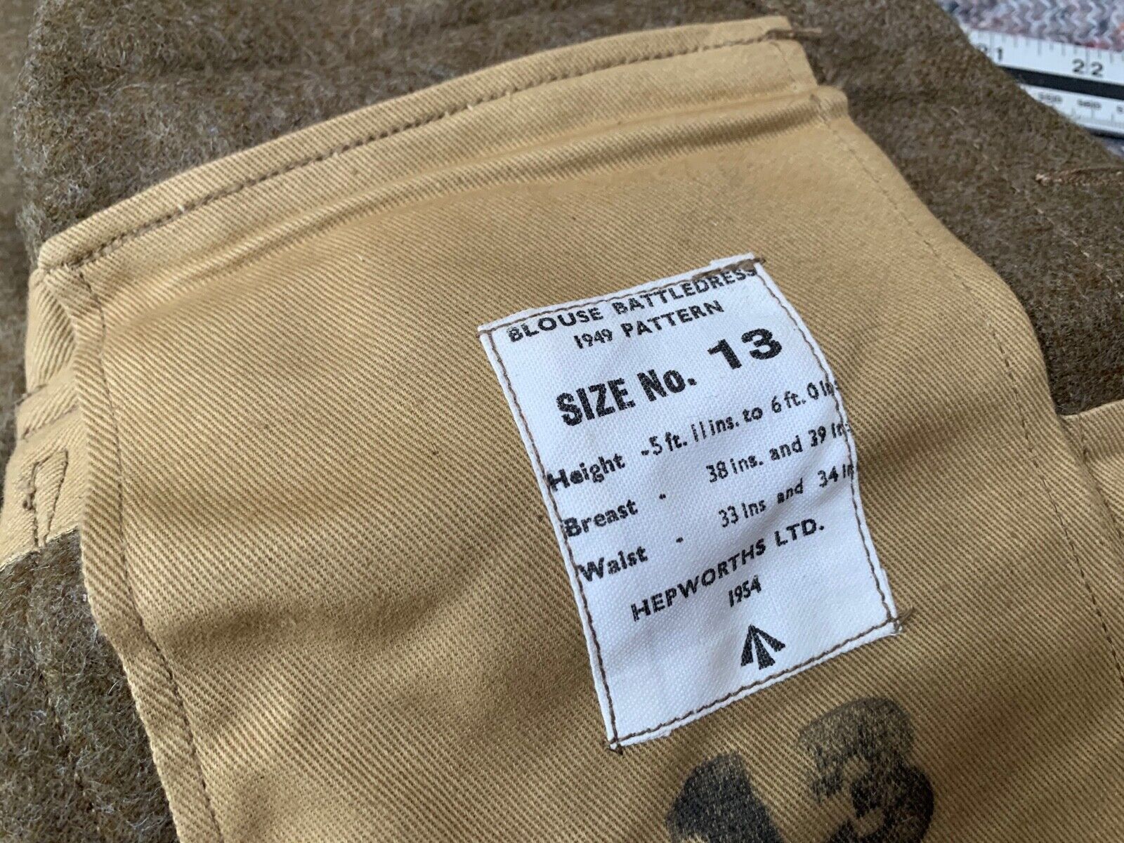Genuine Mint Condition Unissued Size 13 - 49 Pattern British Battledress Jacket - The Militaria Shop