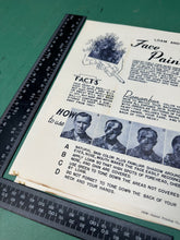 Load image into Gallery viewer, Original WW2 US Army Face Paint Instruction Sheet - The Militaria Shop