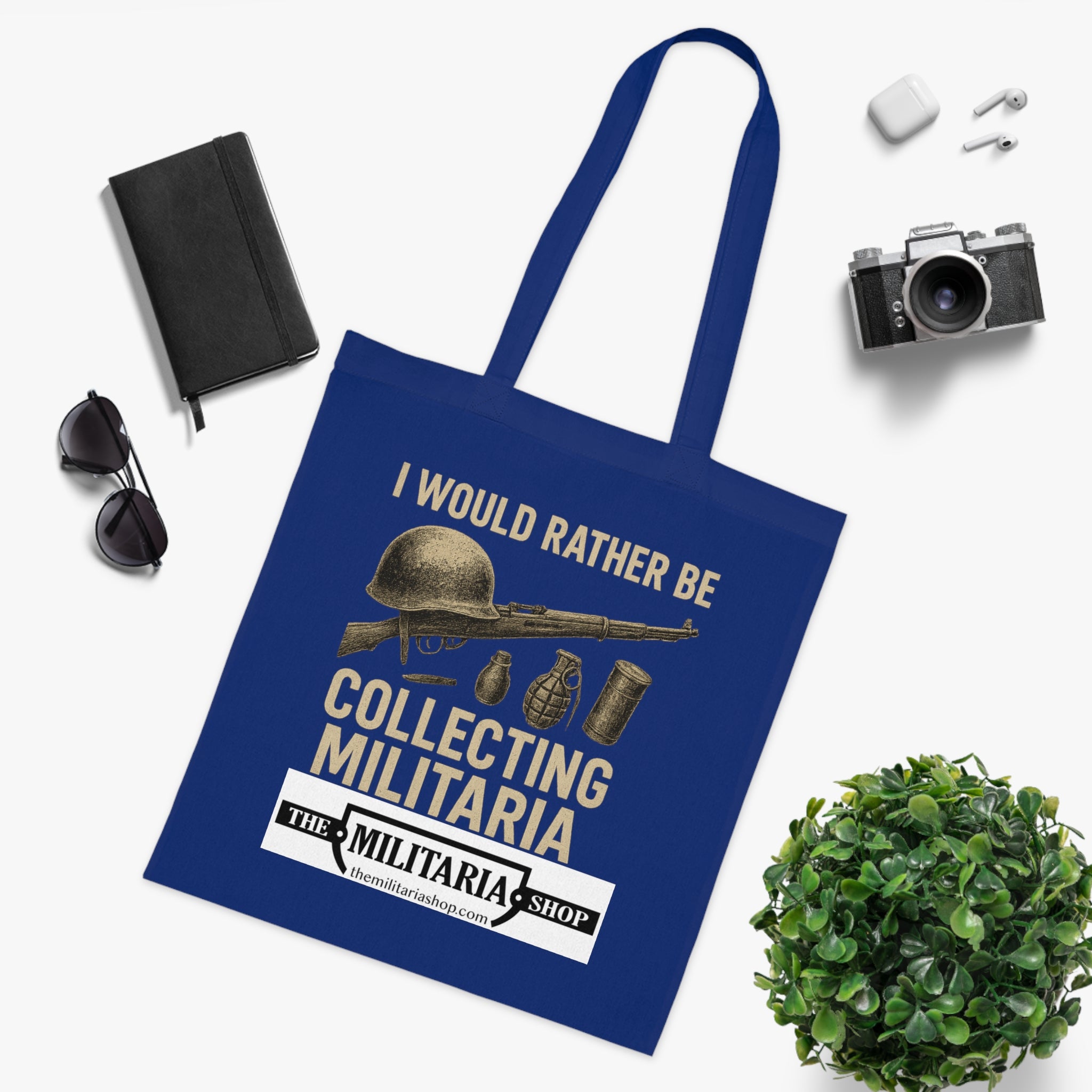 Militaria Collectors Cotton Tote, Eco-Friendly Shopping Bag, Gift for Collectors, Funny Tote for Events, Durable Everyday Use - The Militaria Shop