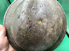 Load image into Gallery viewer, Nice Uncleaned Original WW2 British Army / SA Brodie Mk2 Combat Helmet - The Militaria Shop