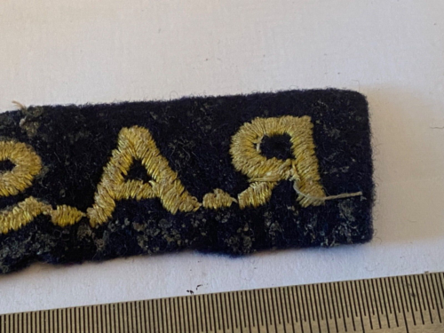WW2 British Army RASC Royal Army Service Corps Paste-Back Shoulder Title. - The Militaria Shop