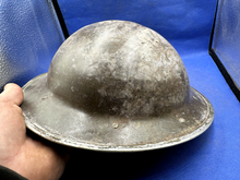 Load image into Gallery viewer, WW2 British Army Brodie Mk2 Combat Helmet - Nice Uncleaned South African Shell - The Militaria Shop