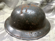 Lade das Bild in den Galerie-Viewer, Original WW2 Mk2 British Home Front Civil Defence Helmet & Liner Set - The Militaria Shop