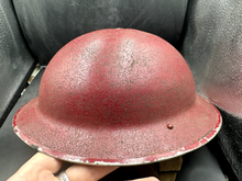 Load image into Gallery viewer, Oiginal British Army / Civil Defence WW2 Helmet - AF - Fire? Complete w/Liner - The Militaria Shop