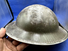 Load image into Gallery viewer, WW2 British Army Brodie Mk2 Combat Helmet - Nice Uncleaned South African Shell - The Militaria Shop