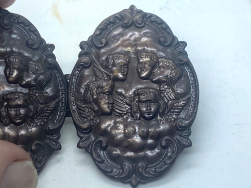 Original British SEN Nurse 2 Piece Nurses Bronze Belt Buckles - The Militaria Shop