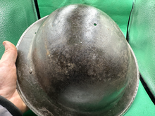 Load image into Gallery viewer, Nice Uncleaned Original SA WW2 British Army Brodie Mk2 Camo Combat Helmet - The Militaria Shop