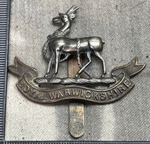 Load image into Gallery viewer, Original WW2 British Army Cap Badge - Royal Warwickshire Regiment - The Militaria Shop