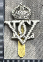 Load image into Gallery viewer, Original WW2 British Army Cap Badge - 5th Royal Inniskilling Dragoon Guards - The Militaria Shop