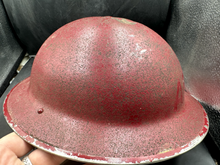 Load image into Gallery viewer, Oiginal British Army / Civil Defence WW2 Helmet - AF - Fire? Complete w/Liner - The Militaria Shop