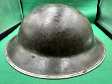 Load image into Gallery viewer, Nice Uncleaned Original SA WW2 British Army Brodie Mk2 Camo Combat Helmet - The Militaria Shop