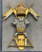Load image into Gallery viewer, Original WW1/WW2 British Army 12th Lancers Cap Badge - The Militaria Shop