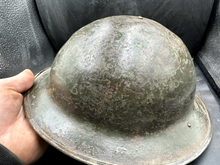Load image into Gallery viewer, WW2 British Army Brodie Mk2 Combat Helmet & Liner - Nice Original - The Militaria Shop