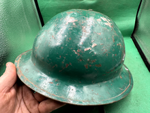 Load image into Gallery viewer, WW2 British Army Brodie Mk1* Rescue Helmet & Liner - The Militaria Shop