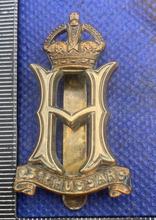 Load image into Gallery viewer, Original WW2 British Army 23rd Hussars Cap Badge - The Militaria Shop