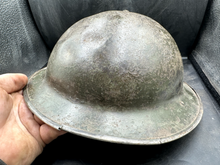 Load image into Gallery viewer, WW2 British Army Brodie Mk2 Combat Helmet & Liner - Nice Original - The Militaria Shop