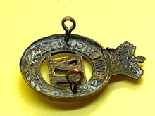 Load image into Gallery viewer, Original British Army Victorian 4th Queen's Own Hussars Cap Badge - The Militaria Shop