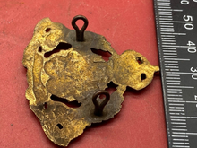 Load image into Gallery viewer, WW1 British Army Rare Sand Cast Derbyshire Yeomanry Cap Badge with Two Rear Lugs - The Militaria Shop